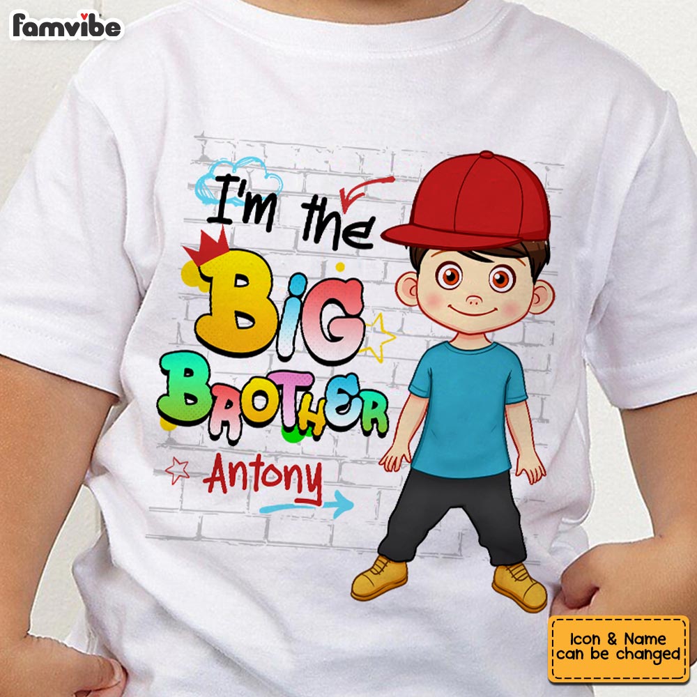 Personalized Gift For Grandson Little Brother Kid T Shirt - Kid Hoodie - Kid Sweatshirt 32474 Mockup 2