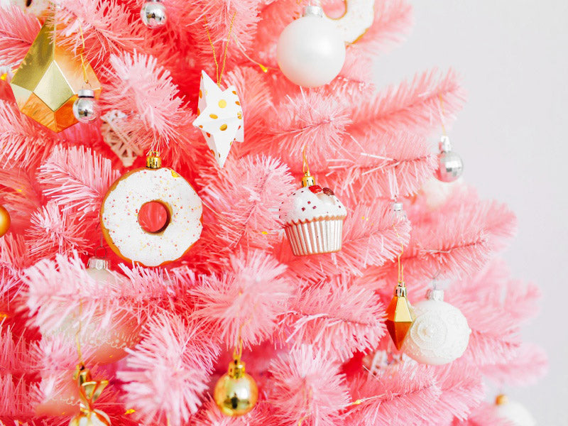 pink christmas ornaments