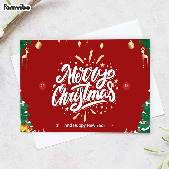 Merry Christmas Red Card 35392 1