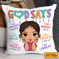 Personalized Gift for Granddaughter God say I Am Pillow 32873 thumb 1