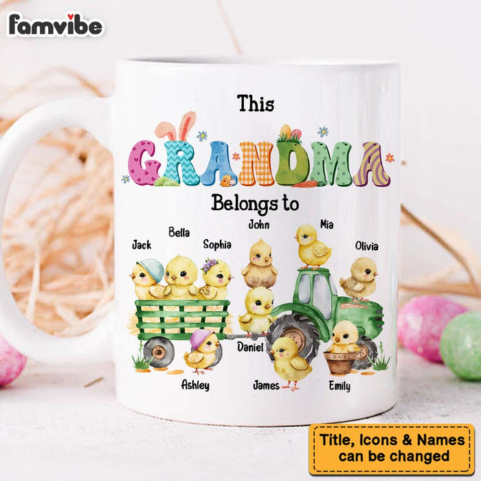 Personalized Gift For Grandma Easter Chicken Mug 31800 1