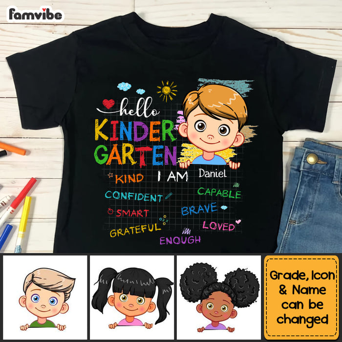 Personalized Gift For Grandson Back To School Affirmation Kid T Shirt - Kid Hoodie - Kid Sweatshirt 33751 1