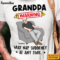 Personalized Gift For Dad Grandpa Funny Warning May Nap Shirt - Hoodie - Sweatshirt 33912 thumb 1