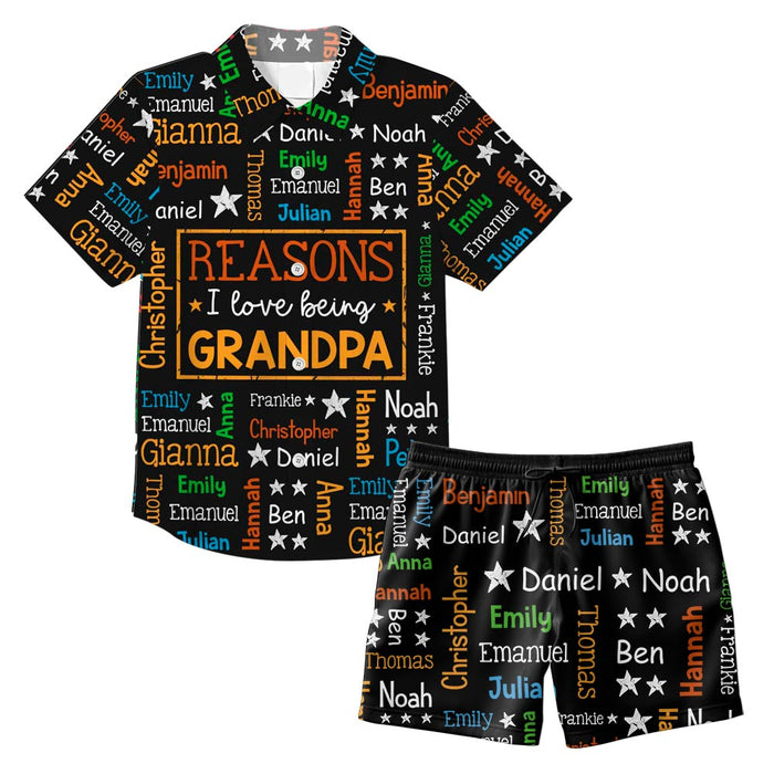 Personalized Gift For Grandpa Word Art Hawaiian Set 33670 1