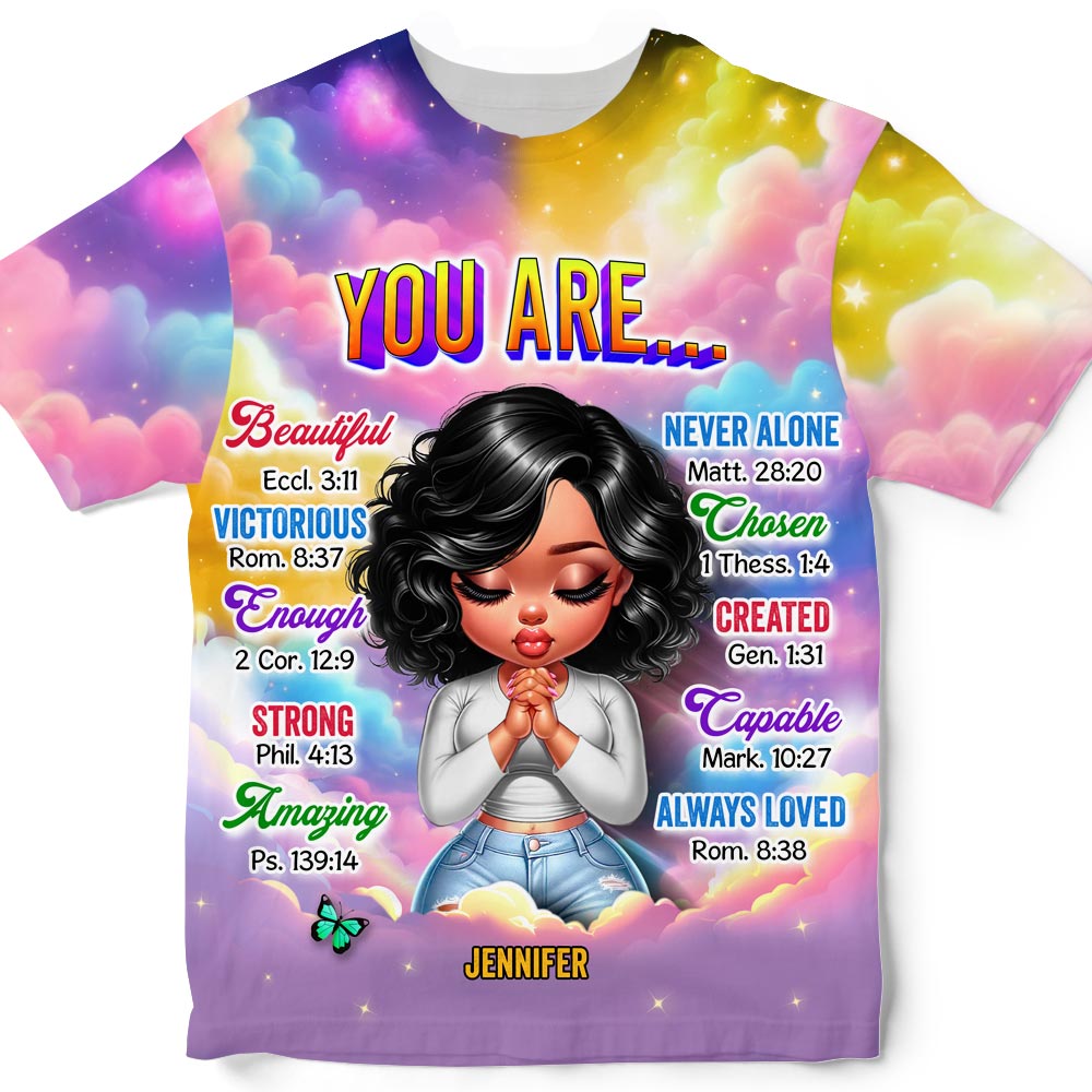 Personalized Gift For Daughter You Are Bible Verses All-over Print T Shirt 32696