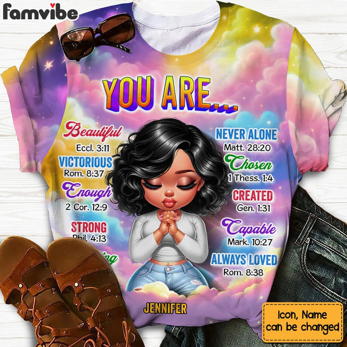 Personalized Gift For Daughter You Are Bible Verses All-over Print T Shirt 32696 1
