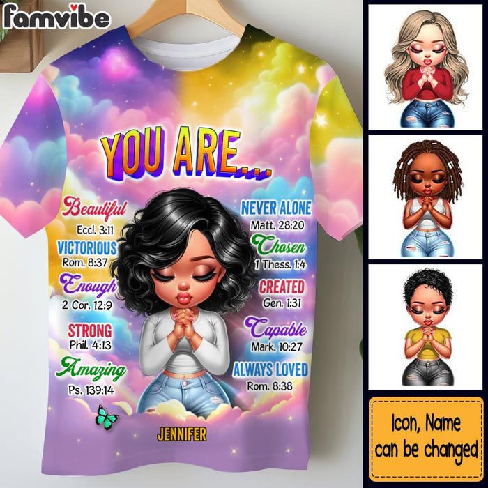 Personalized Gift For Daughter You Are Bible Verses All-over Print T Shirt 32696 1
