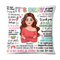 Personalized Gift For Woman It's Okey Pillow 34518 thumb 1