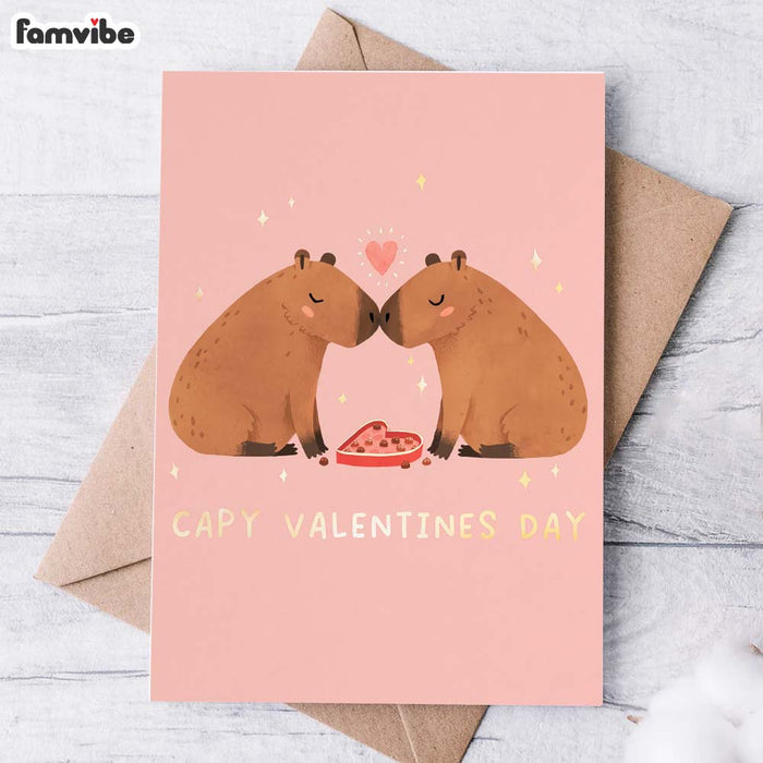 Capy Valentine's Day Card 37592 1