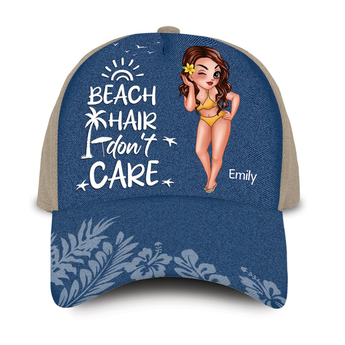 Personalized Gift For Beach Lovers Beach Hair Don't Care Cap 33843 1
