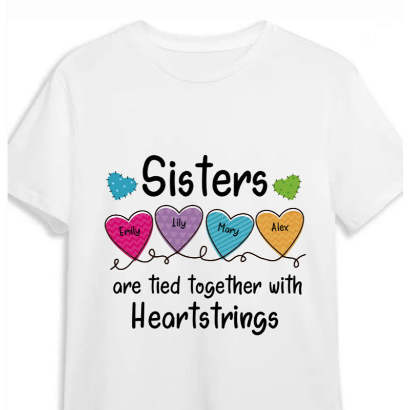 Personalized Sister Heartstrings T Shirt JN43 81O34