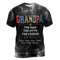 Personalized Gift For Grandpa The Man The Myth The Legend All-over Print T Shirt - Hoodie - Sweatshirt 32736 thumb 1