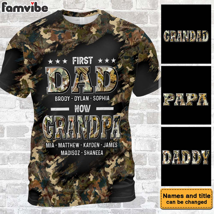 Personalized Gift First Dad Now Grandpa All-over Print T Shirt - Hoodie - Sweatshirt 32789 1