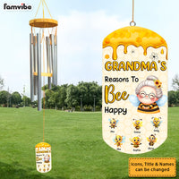 Personalized Gift For Grandma Reasons To Bee Happy Wind Chimes 32840 thumb 1