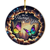 Personalized Memorial Gift I Am Always With You Circle Ornament 34906 thumb 1