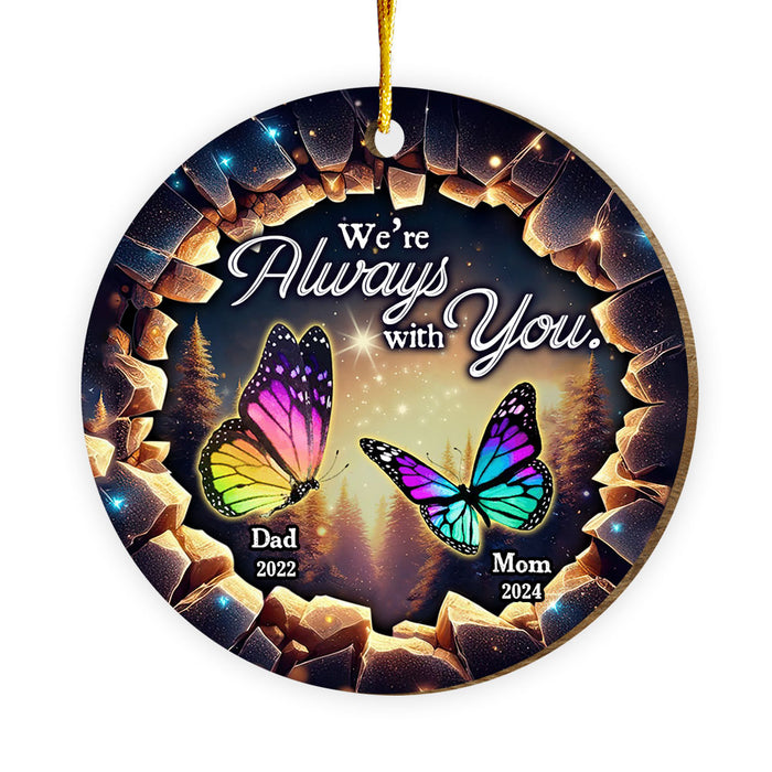 Personalized Memorial Gift I Am Always With You Circle Ornament 34906 1