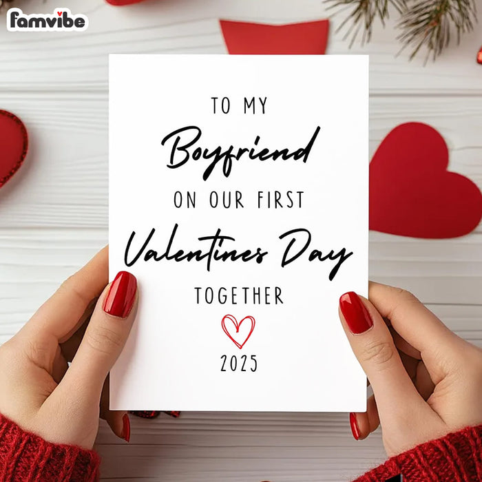 First Valentines Day Boyfriend Card 37587 1