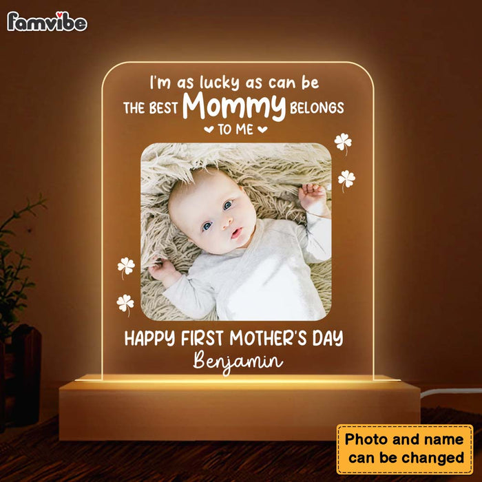 Personalized I'm As Lucky As Can Be Plaque LED Lamp Night Light 24167 1