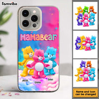 Personalized Gift For Mom Grandma Bear Colorful Clear Phone Case 32743 thumb 1