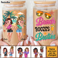 Personalized Gift For Friend Summer Vibe Beach Boozes Glass Can 33821 thumb 1
