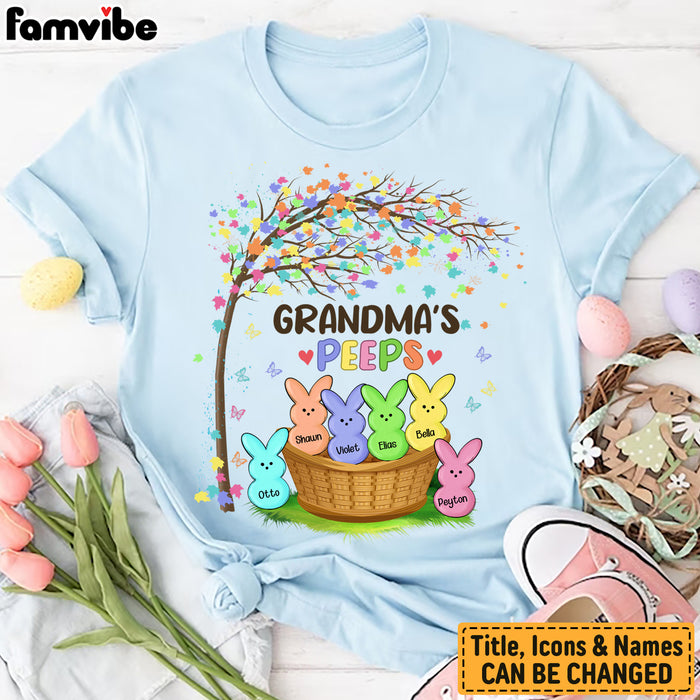 Personalized Grandma Easter Peeps T Shirt FB226 81O34 1