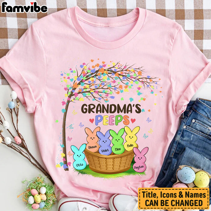 Personalized Grandma Easter Peeps T Shirt FB226 81O34 1