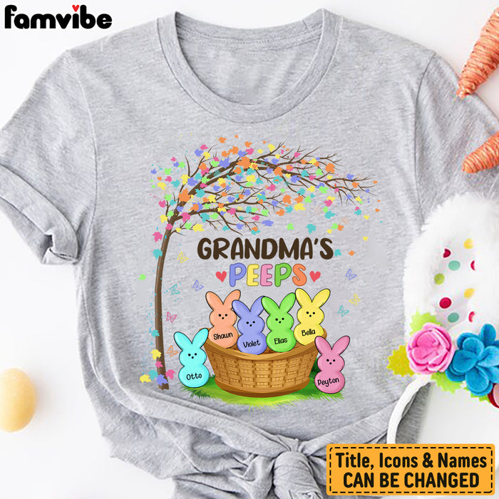 Personalized Grandma Easter Peeps T Shirt FB226 81O34 1