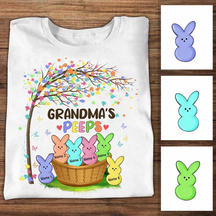 Personalized Grandma Easter Peeps T Shirt FB226 81O34 1