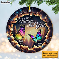 Personalized Memorial Gift I Am Always With You Circle Ornament 34906 thumb 1