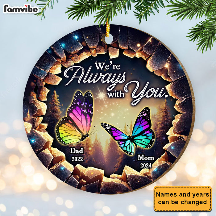 Personalized Memorial Gift I Am Always With You Circle Ornament 34906 1