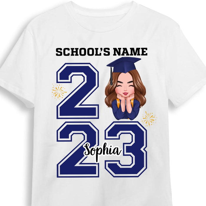 Personalized Graduation Girl 2023 T Shirt AP202 30O53 1
