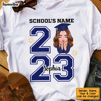 Personalized Graduation Girl 2023 T Shirt AP202 30O53 thumb 1