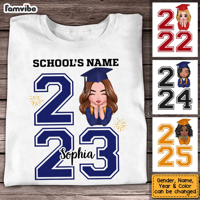 Personalized Graduation Girl 2023 T Shirt AP202 30O53 1