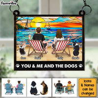 Personalized You And Me And The Dogs Acrylic Mix Wood Suncatcher Ornament 34006 thumb 1