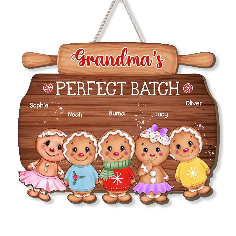 Personalized Grandma's Perfect Batch Wood Sign 28267