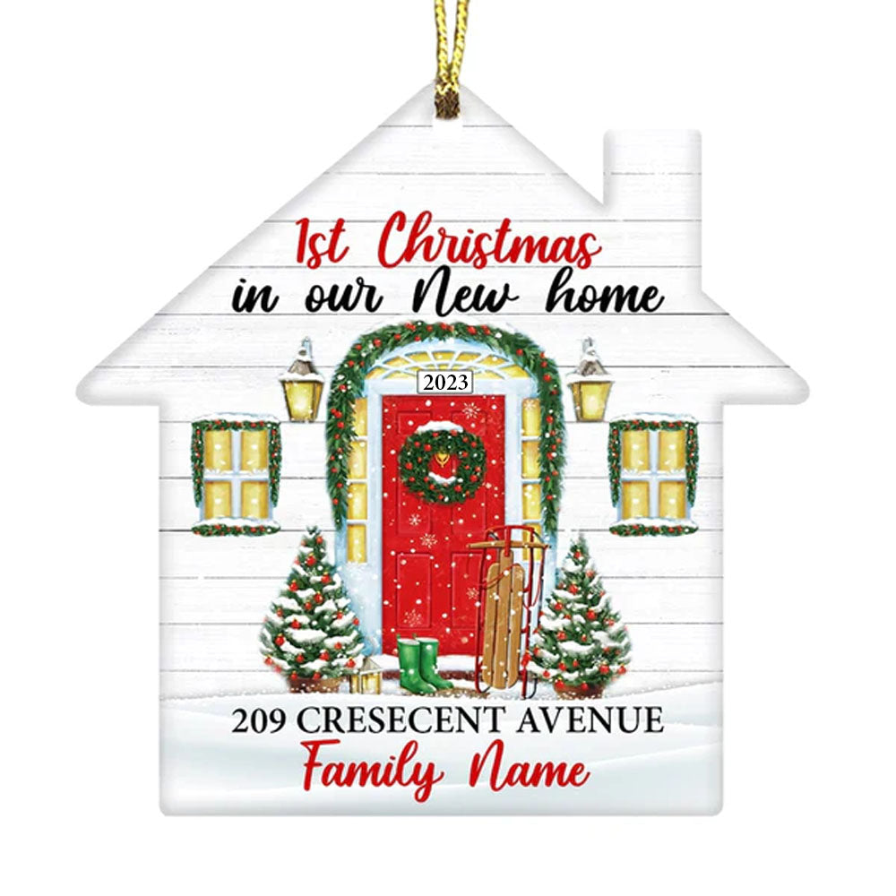 Our First Home Christmas Ornament Couple Gifts 2021