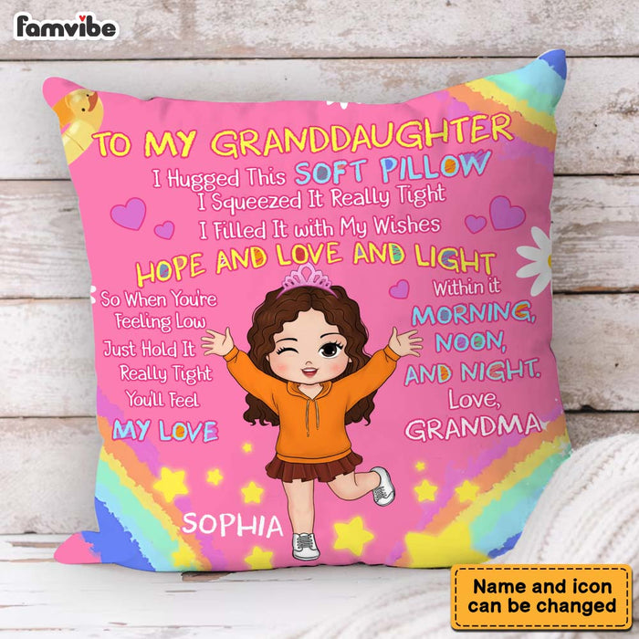 Personalized Gift For Granddaughter Hug This Pillow 34133 1