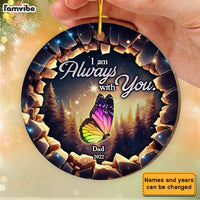 Personalized Memorial Gift I Am Always With You Circle Ornament 34906 thumb 1