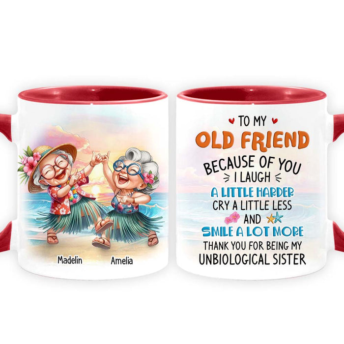 Personalized Gift For Friends My Unbiological Sister Mug 32835 1