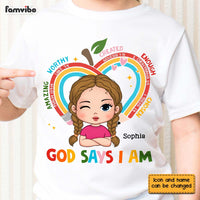 Personalized Gift For Granddaughter School Theme God Says Kid T Shirt - Kid Hoodie - Kid Sweatshirt 34045 thumb 1