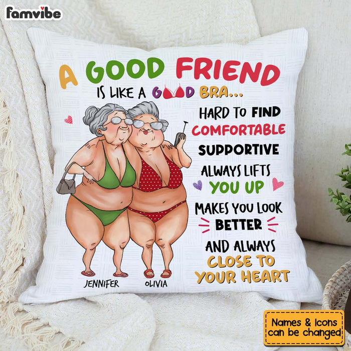 Personalized Gift to my Good Friend Good Bra Pillow 32557 1