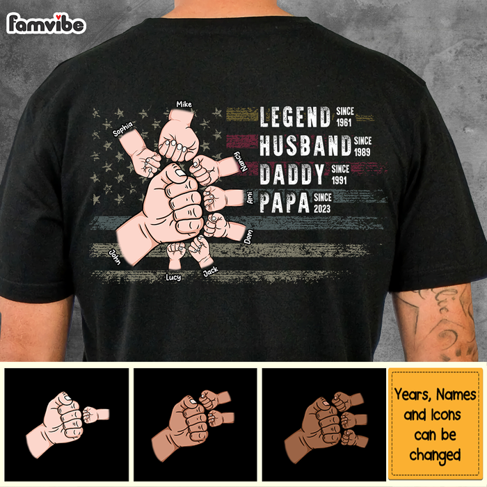 Personalized Legend Husband Daddy Papa Shirt 25590 1