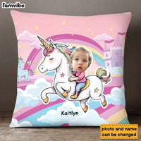 Personalized Unicorn Wonderland Custom Kid Photo Pillow 36927 thumb 1