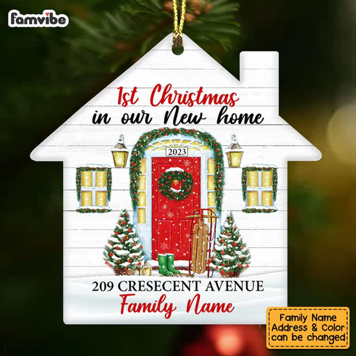 Personalized Family Couple First Christmas New Home House Ornament OB222 87O53 1