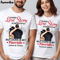 Personalized Couple Love Story T Shirt MR85 30O53 thumb 1