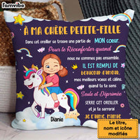 Personalized Gift For Granddaughter Unicorn French Pillow 30765 thumb 1
