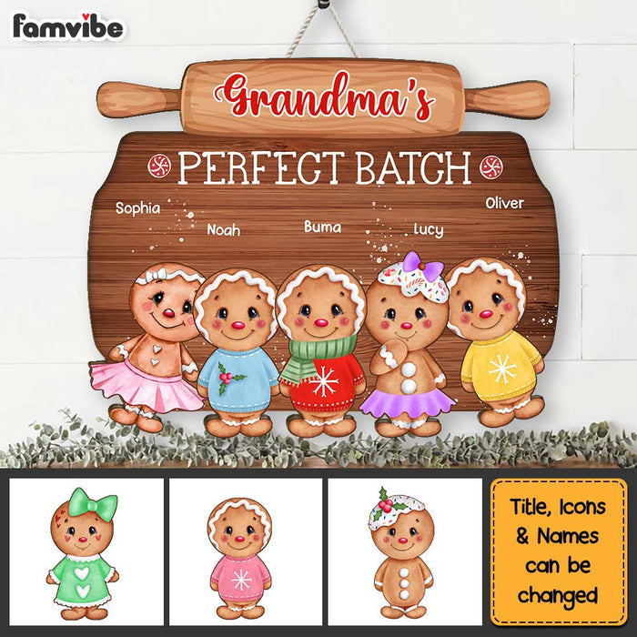 Personalized Grandma's Perfect Batch Wood Sign 28267 1