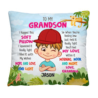 Personalized 'Hug This' Pillow - Grandma's Special Gift for Grandson thumb 1