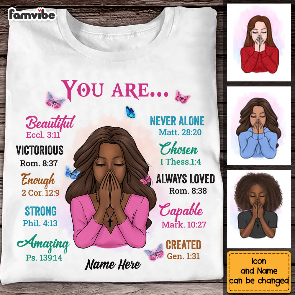 Personalized Daughter God You Are T Shirt JL58 30O58