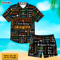 Personalized Gift For Grandpa Word Art Hawaiian Set 33670 thumb 1